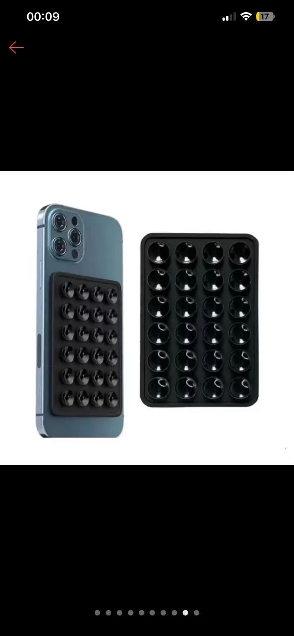 Suporte de silicone com ventosa 