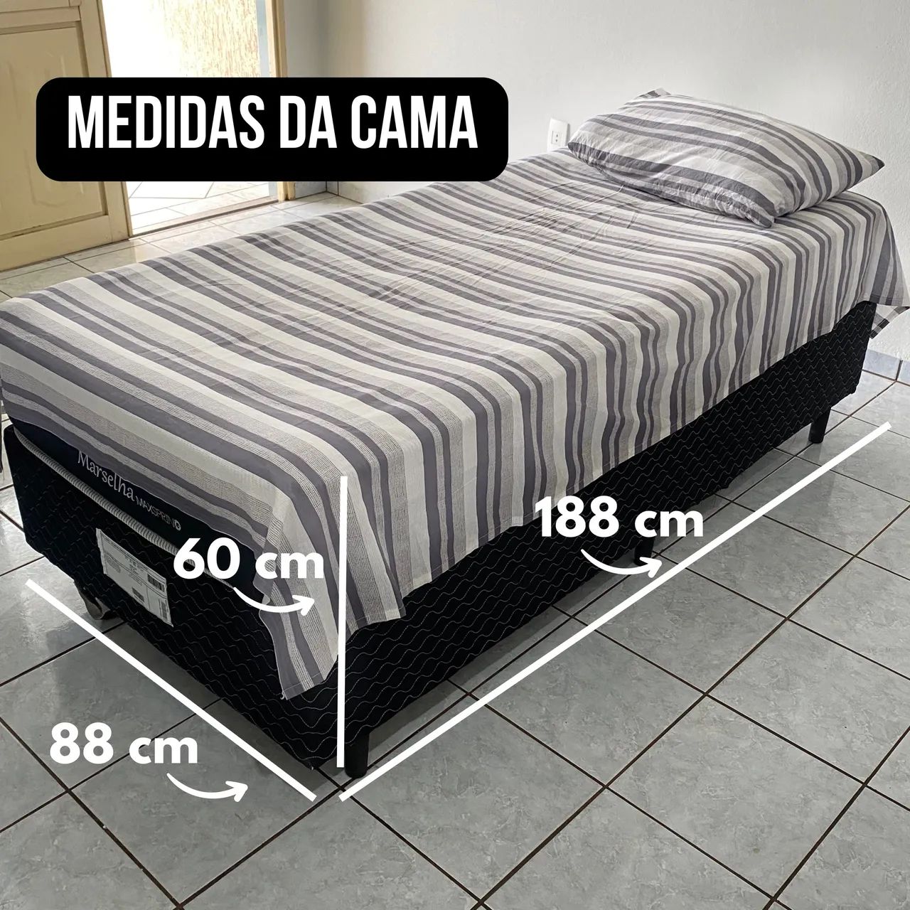 Vendo CAMA BOX SOLTEIRO - ENTREGO - Foto 4