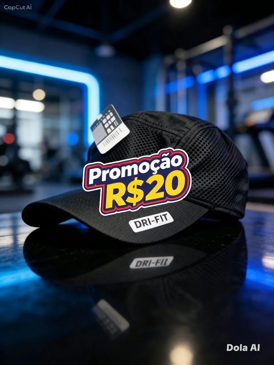 Bone para academia dry fit
