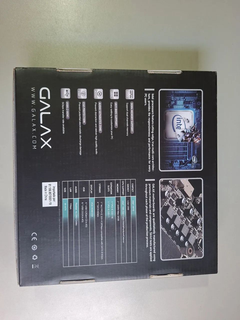 Placa-mãe Galax H410M - LGA1200 - DDR4 - Foto 3
