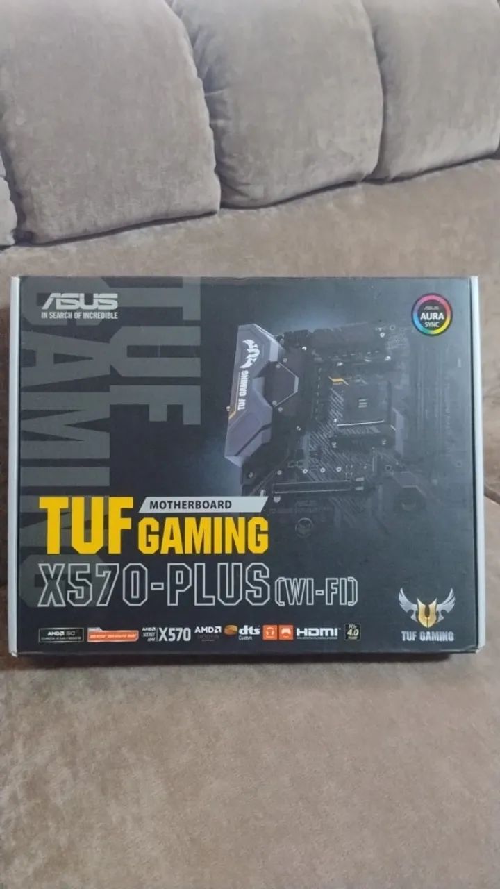Placa mãe AM4 Asus X-570 Plus Wi-Fi. - Foto 5
