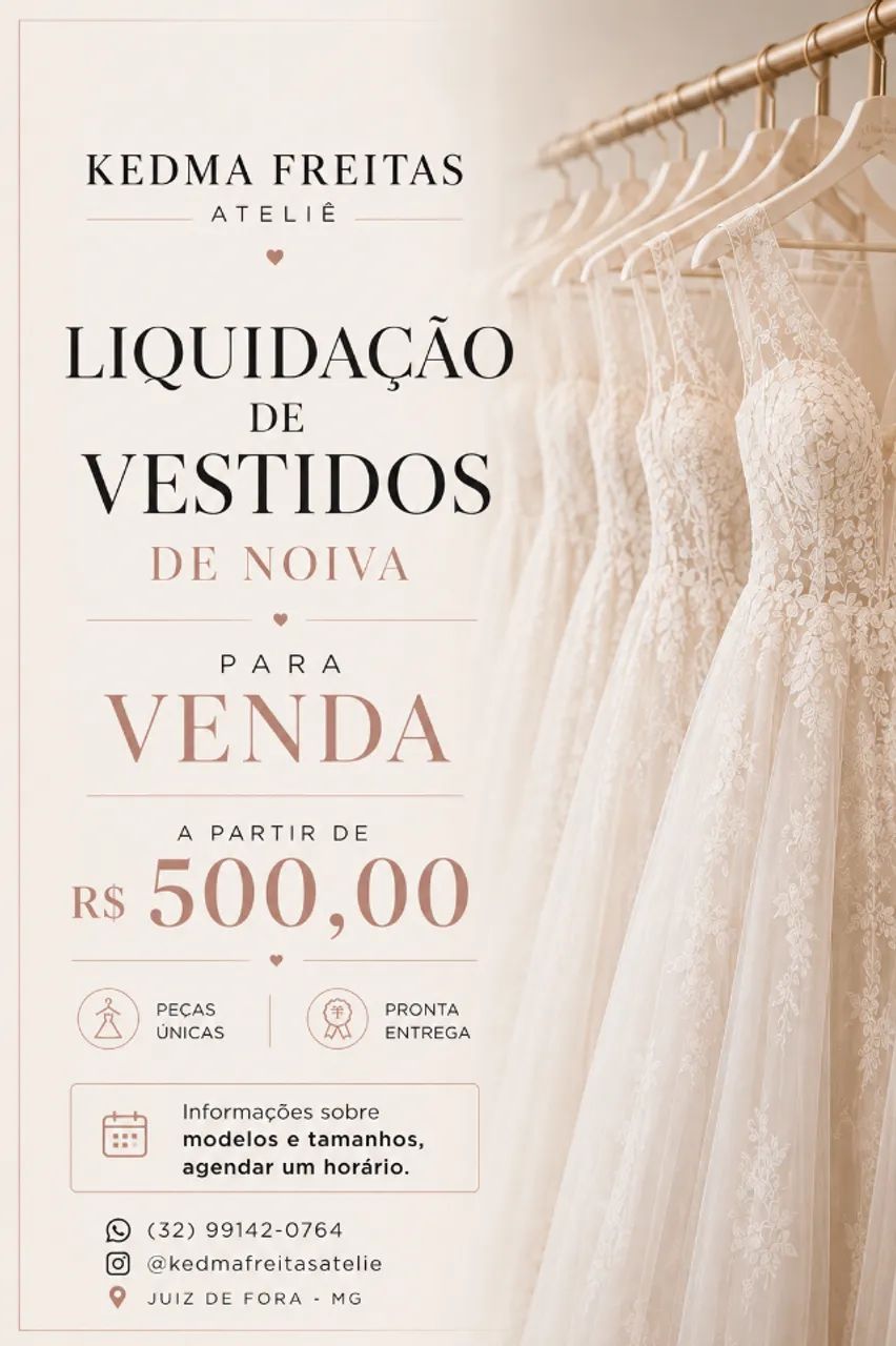 Vestido de Noiva Liquidação