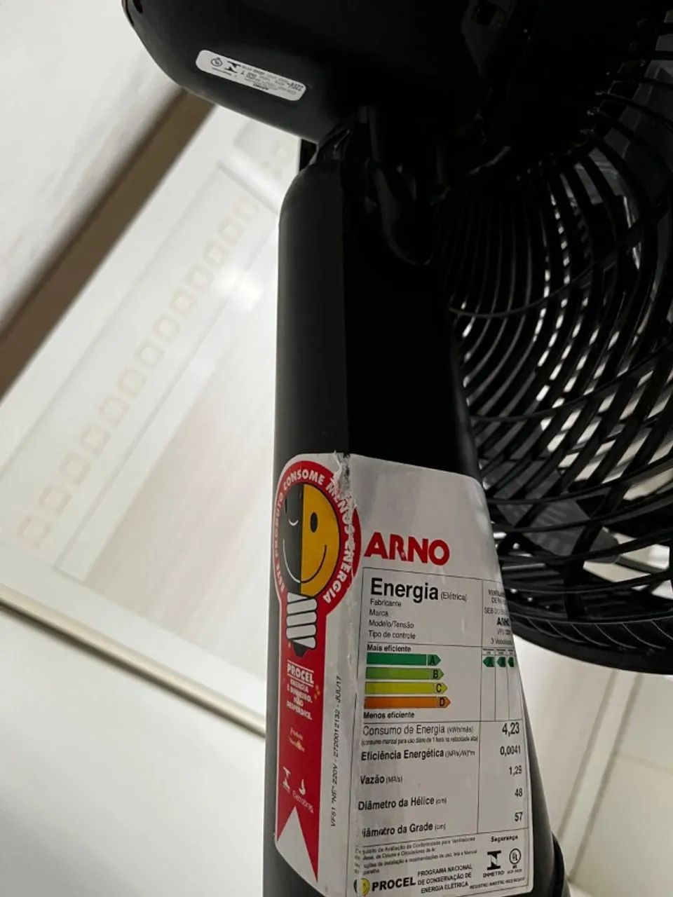 VENTILADOR ARNO FORCE PAREDE 50CM  - Foto 5