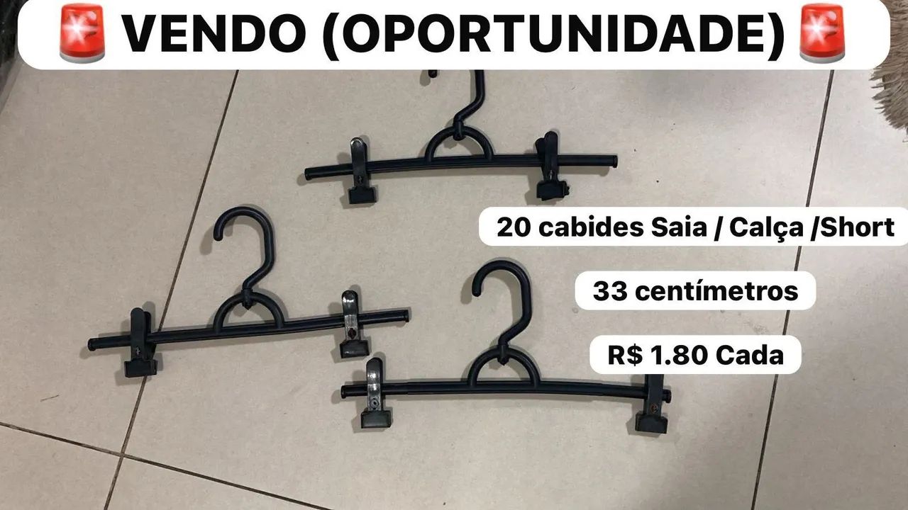 Cabides plástico preto  - Foto 4