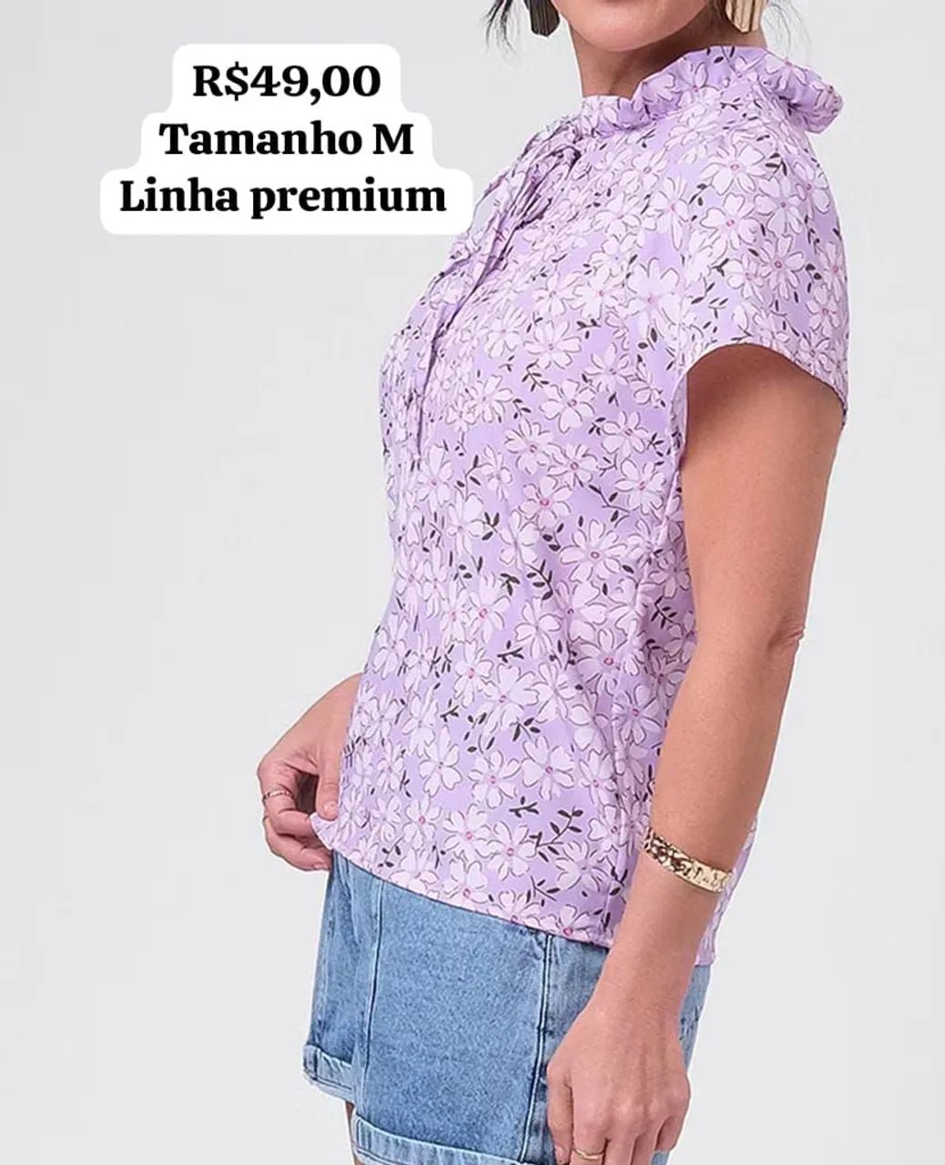 Blusa feminina tamanho M - Foto 3
