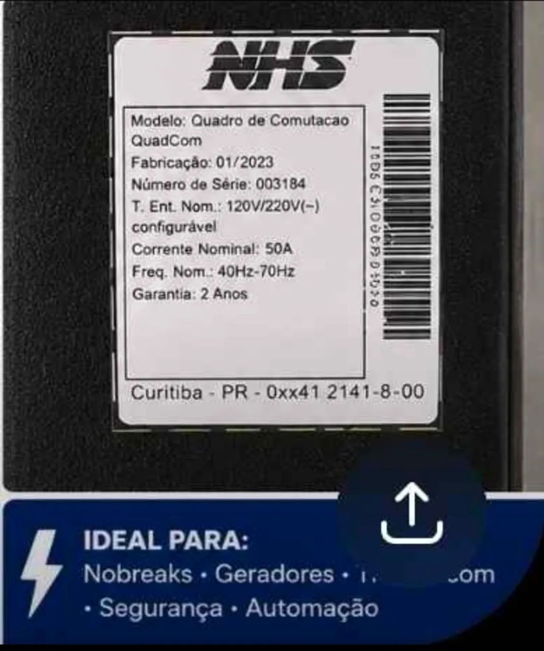 Quadro de Comutação  NHS QUADCOM - Foto 2
