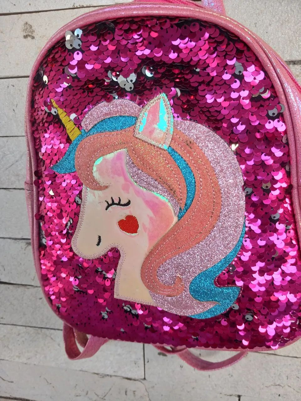 Bolsa Mochila  Unicórnio  - Foto 4