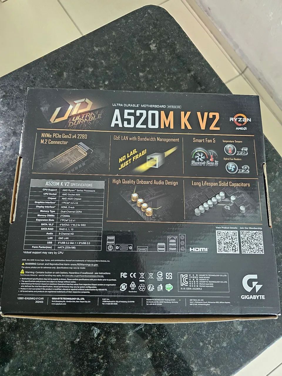 Placa mãe A520m - NOVA - Foto 2