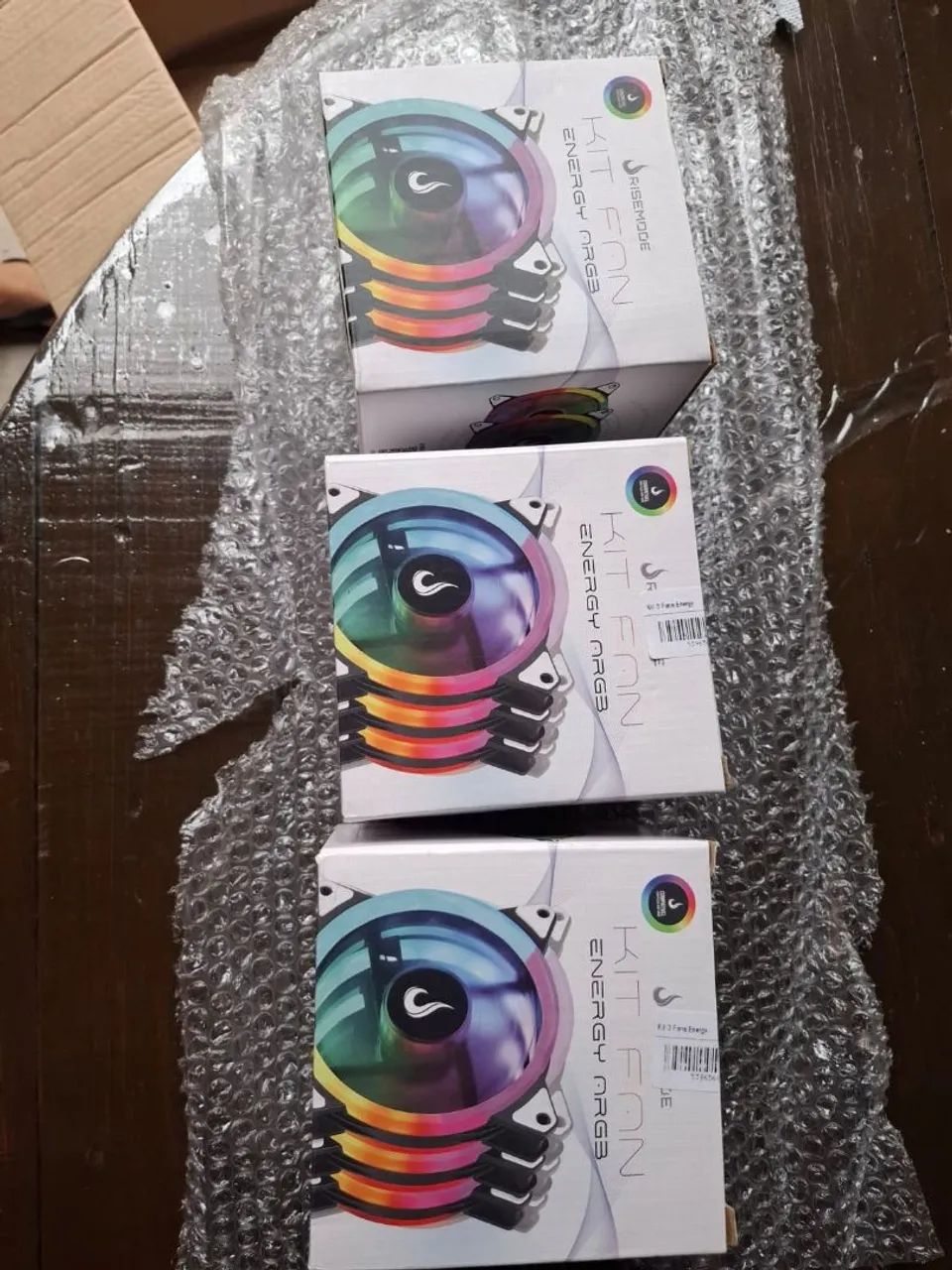? KIT 3 VENTOINHAS RISE MODE ENERGY ARGB 120MM ?