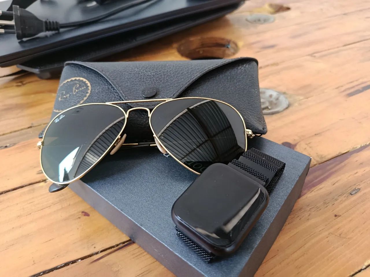 Óculos Ray Ban e Relógio Smartwatch  - Foto 2