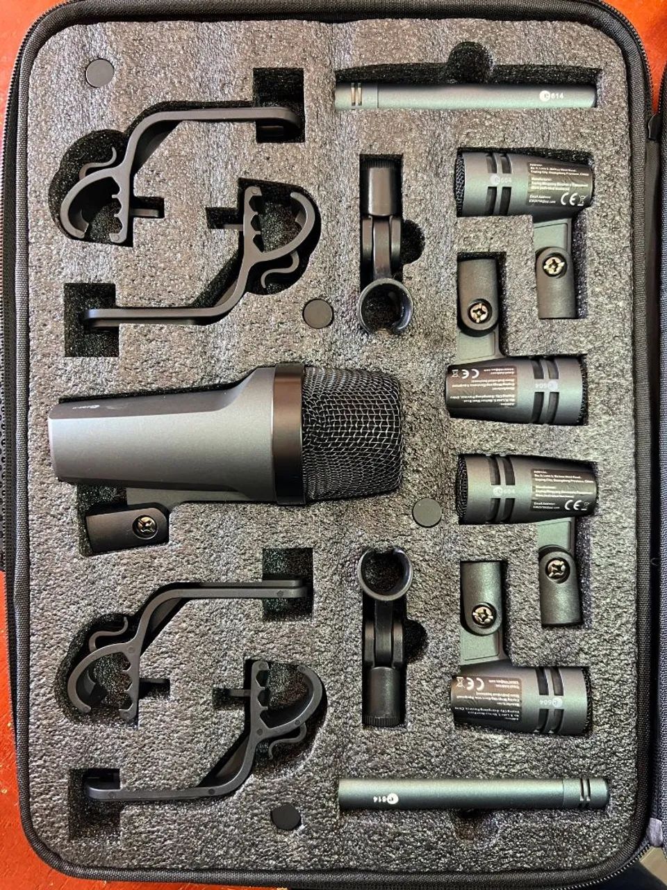 Kit Microfone E608 Para Bateria  Dinâmic Cardióide  - Foto 2