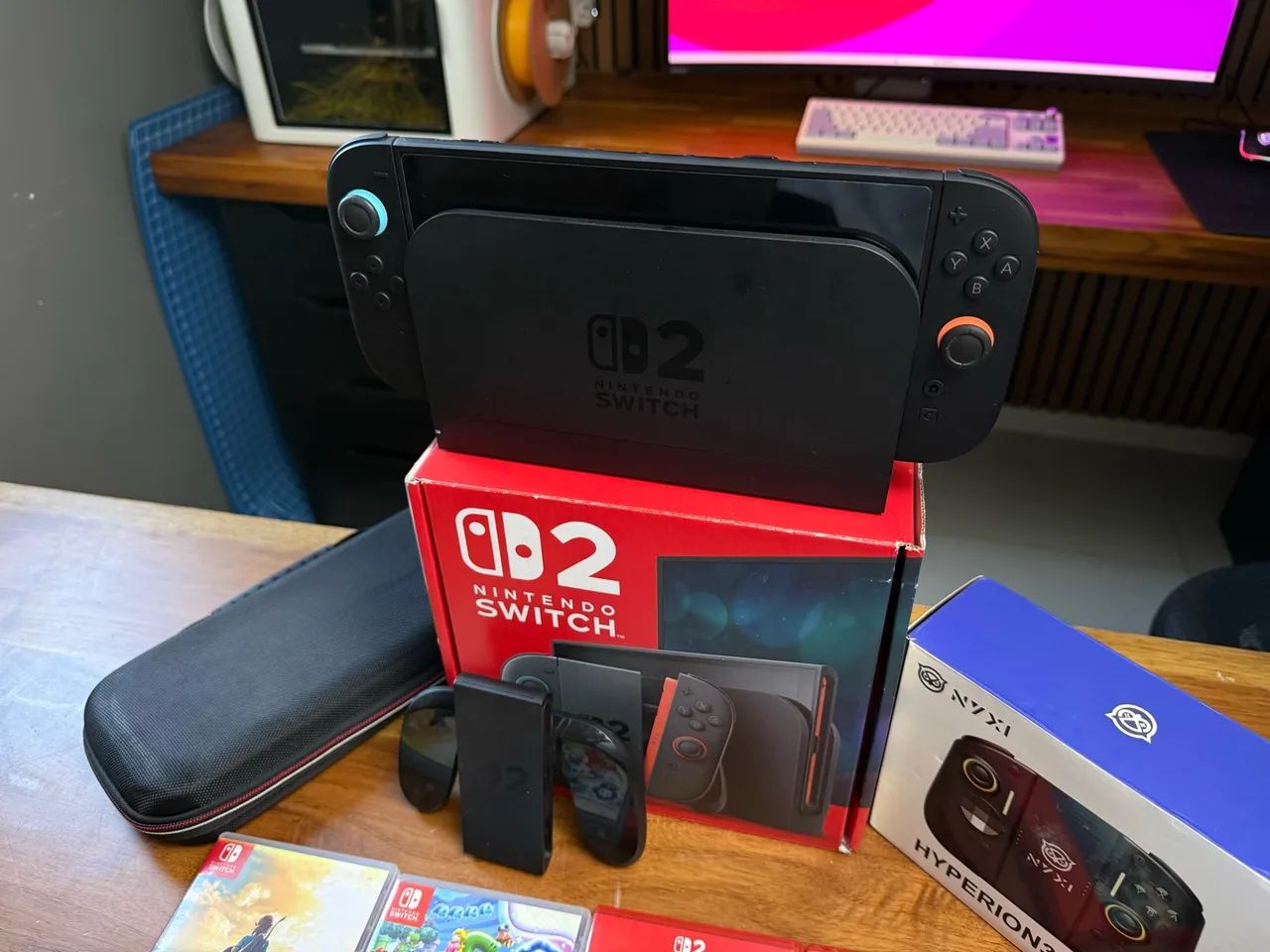Nintendo Switch 2 com jogos e controle  - Foto 4