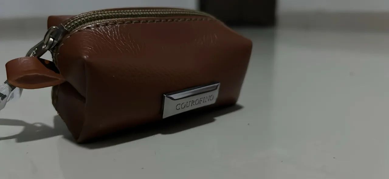 Necessaire de Couro Courofino Caramelo / Organizador de Viagem - Foto 2