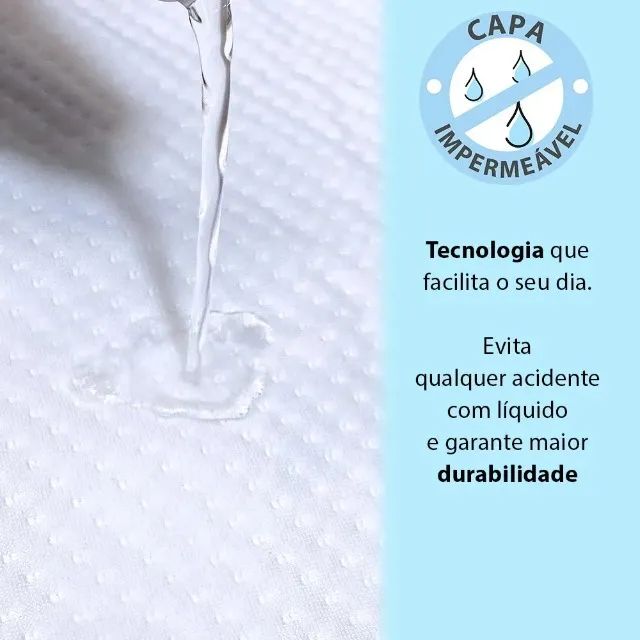 Colchonete para Carrinho de Bebê Moisés Infantil Baby Antialérgico Impermeável 29x73x4cm - Foto 3