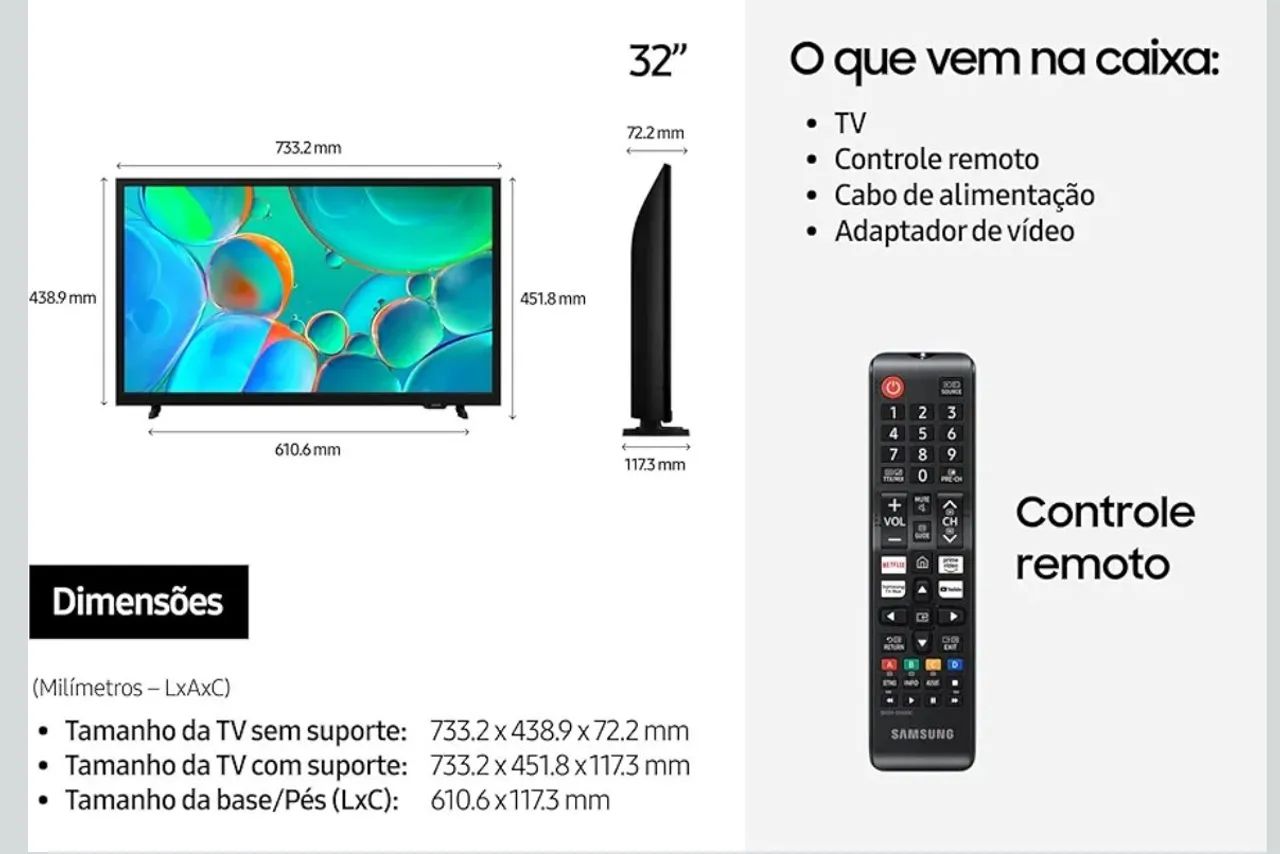 Smart TV Samsung 32" HD H5000F - Foto 2