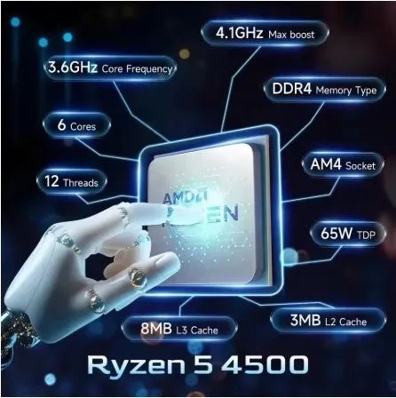 Ryzen 5 4500 ( Usado )