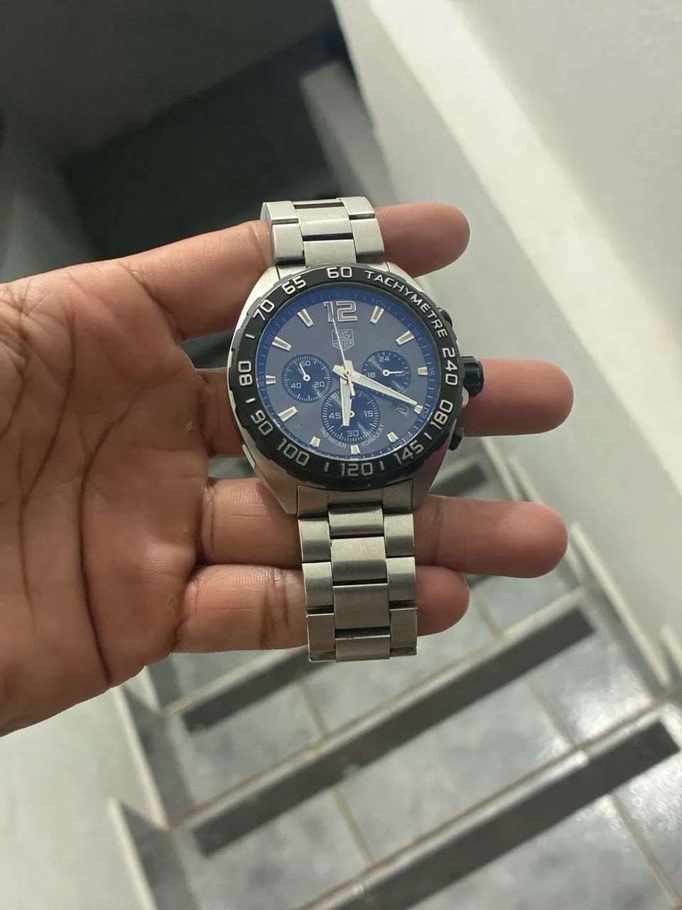 Relógio tag heuer fórmula 1 azul  - Foto 4