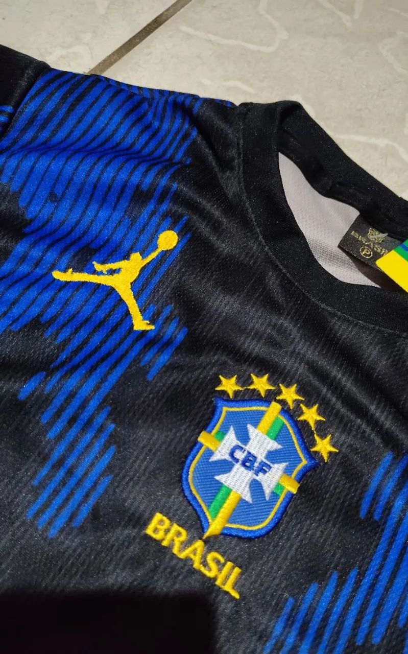 Nova camisa do Brasil azul P, M, G e GG - Foto 5