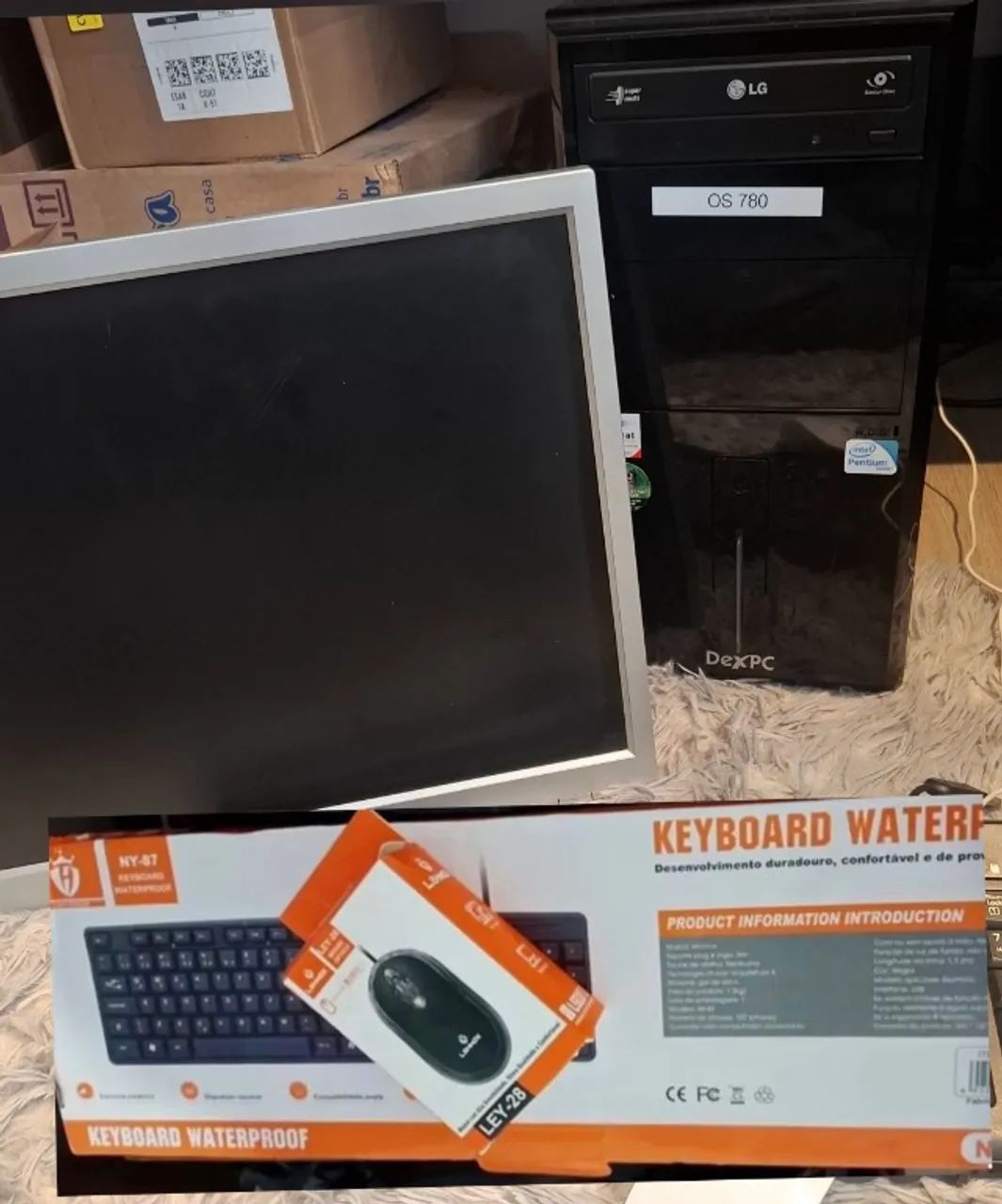 Computador Completo com Tela Mouse e Teclado