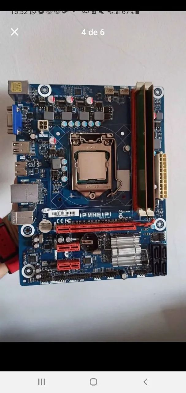 Vários kits placa mãe e processador Intel 775/1150/1155 e AMD AM2/AM3/FM2 - Foto 3