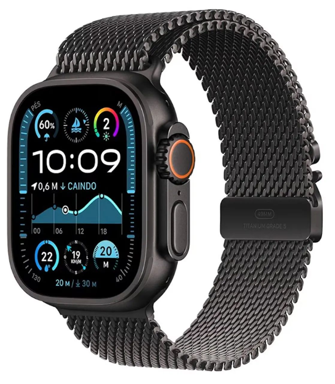 Apple Watch Ultra 3 Até 12X ( Novo Garantia ) Top de Linha Vidro Safira, Corpo Titanium  - Foto 3