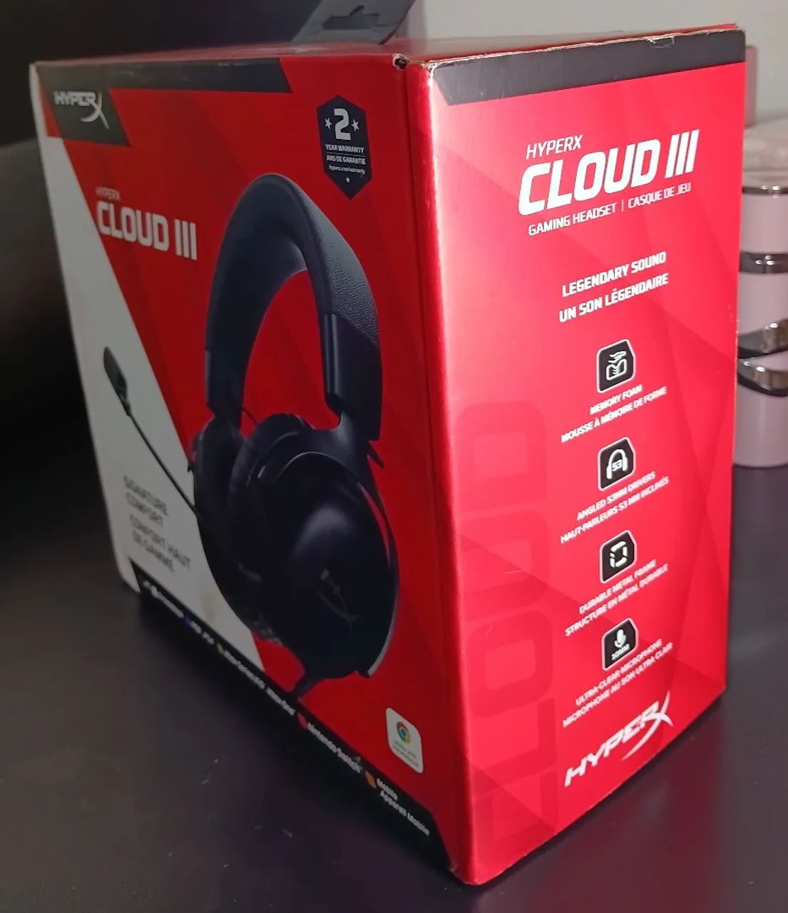 Headset Gamer HiperX cloud 3 lacrado - Foto 2