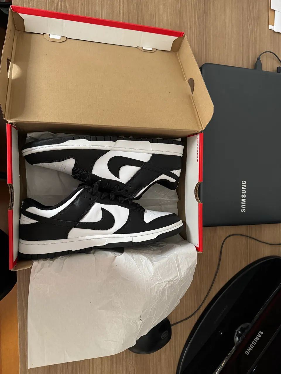 Nike Dunk preto e branco tamanho 43/44 - Foto 5