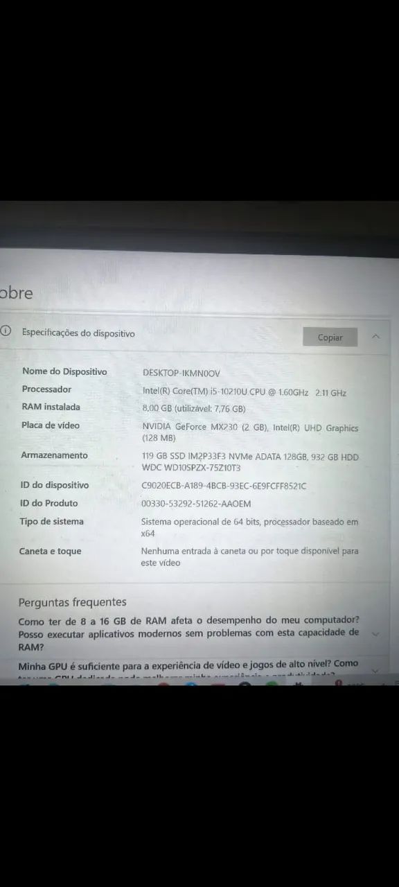 Notebook Dell Vostro 5490 - Intel Core I5 - Foto 4