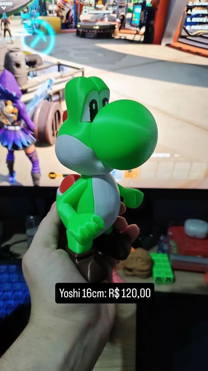 Boneco Action Figure Yoshi Mario 16cm