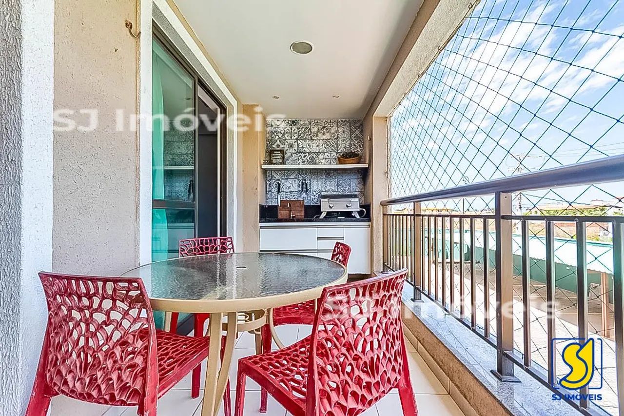 Apartamento mobiliado com 2 suítes e varanda gourmet no Porto das Dunas - Foto 5