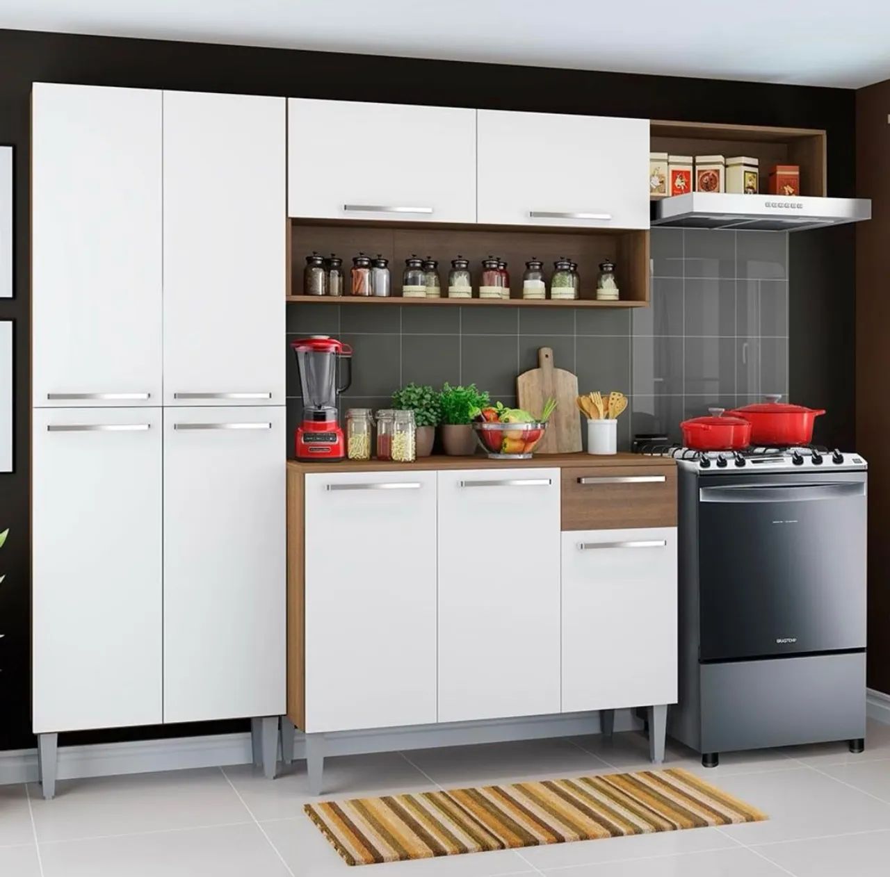 Armário de Cozinha Compacta Emilly Top Madesa