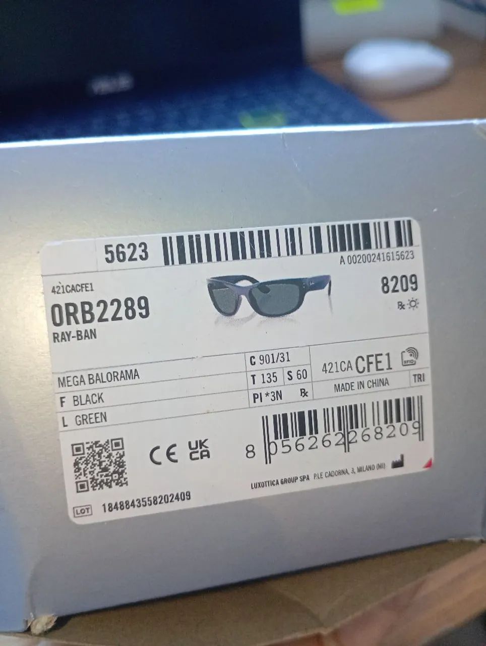 ÓCULOS RAYBAN ORIGINAL NOVO