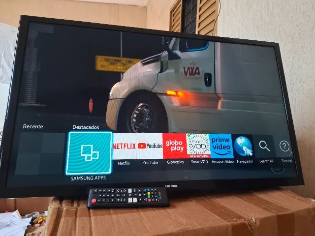 Smart TV Samsung 32 Polegadas Televisão LED Wi-Fi YouTube Netflix