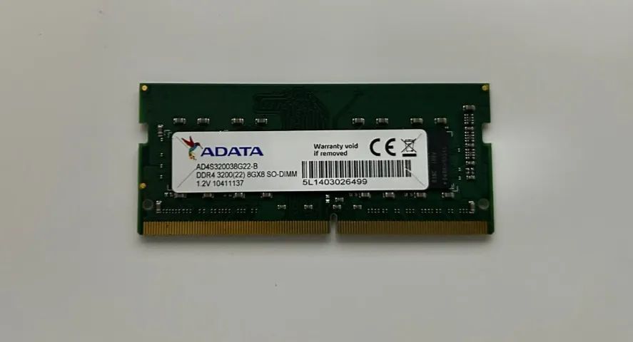 Memória Ram Notebook Ddr4 Adata 8gb 3200mhz