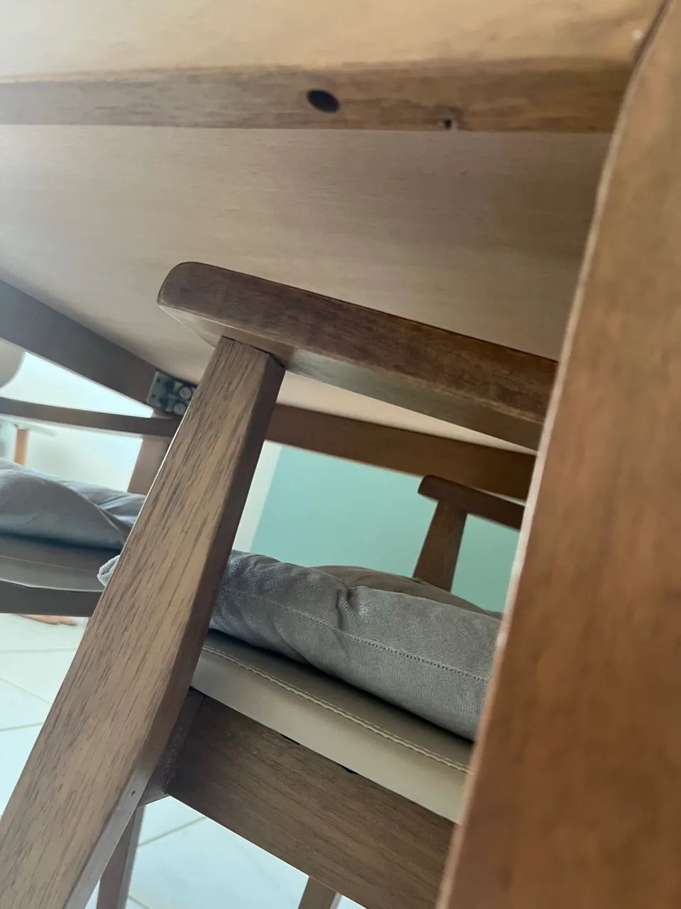 Mesa com cadeiras madeira tramontina - Foto 4