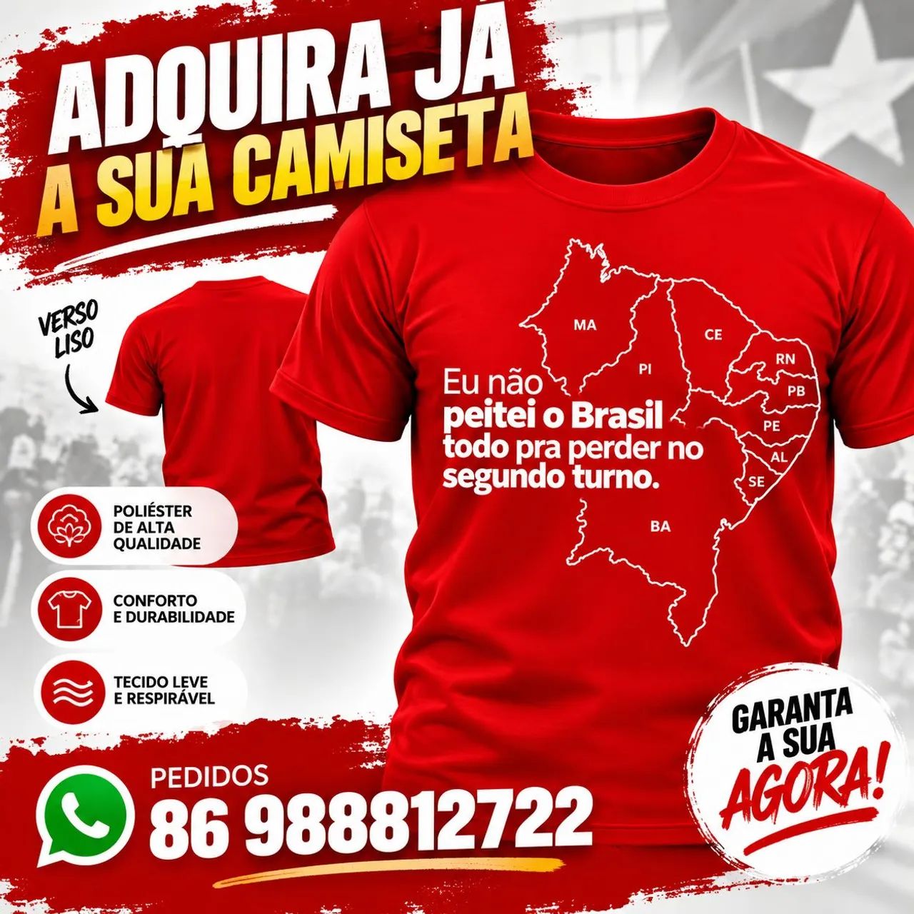Camisa Lula  - Foto 2