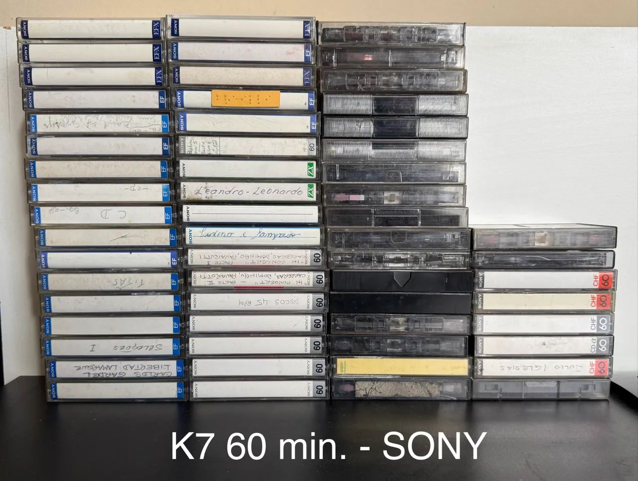 Lote 59 fitas K7 SONY originais - CDs, DVDs etc - Jardim Frizzo