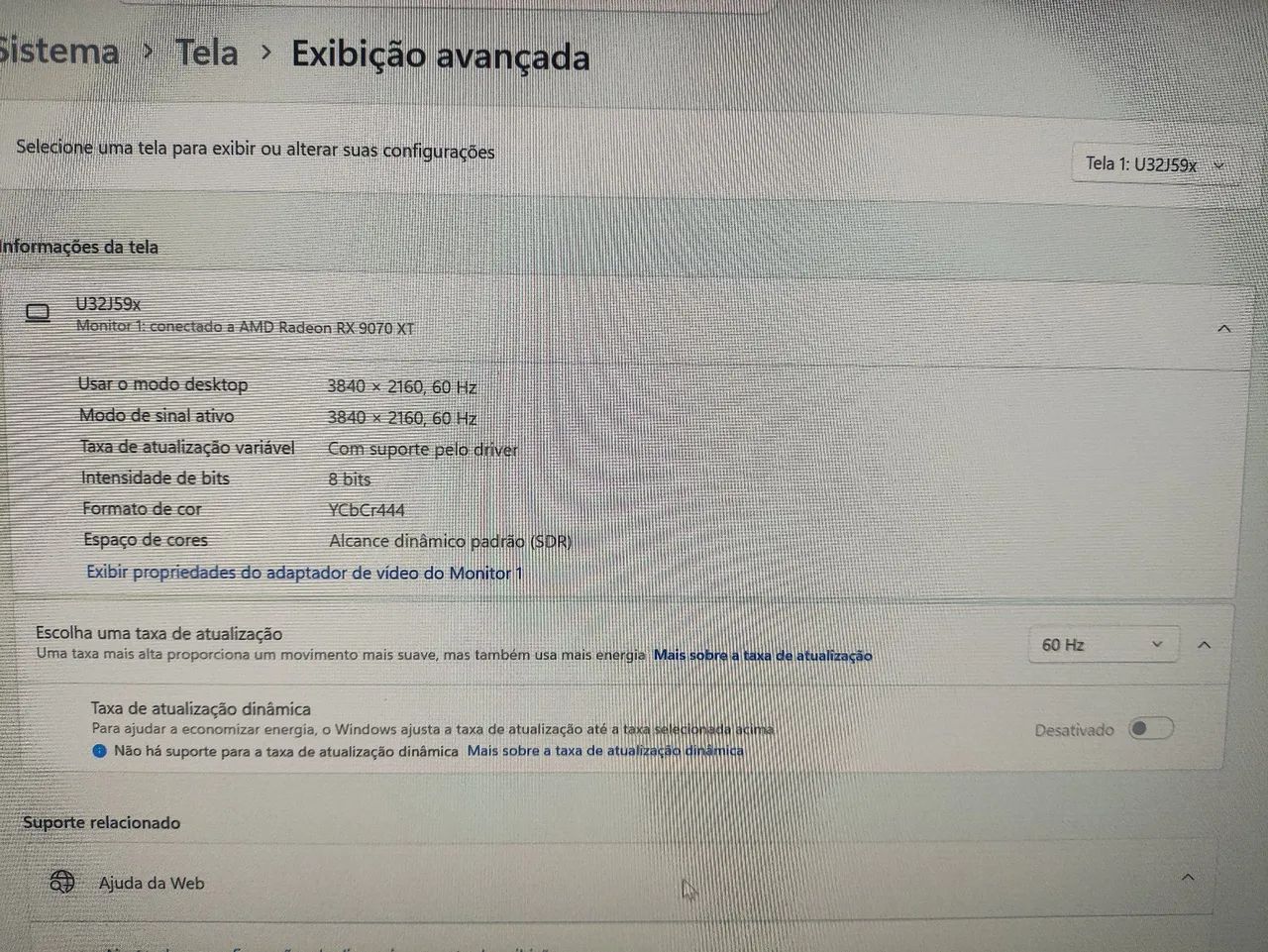 Monitor Samsung 32 polegadas 4k 60hz - Foto 4