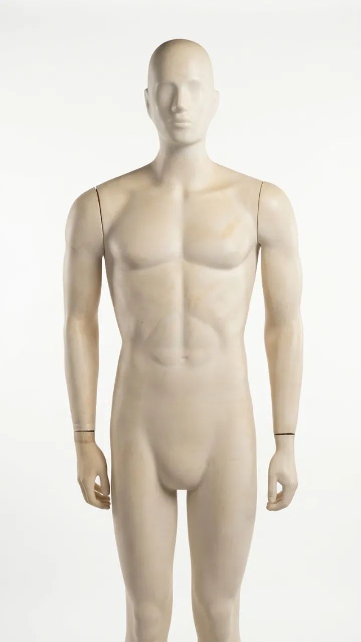 Manequim branco masculino reto - Foto 2