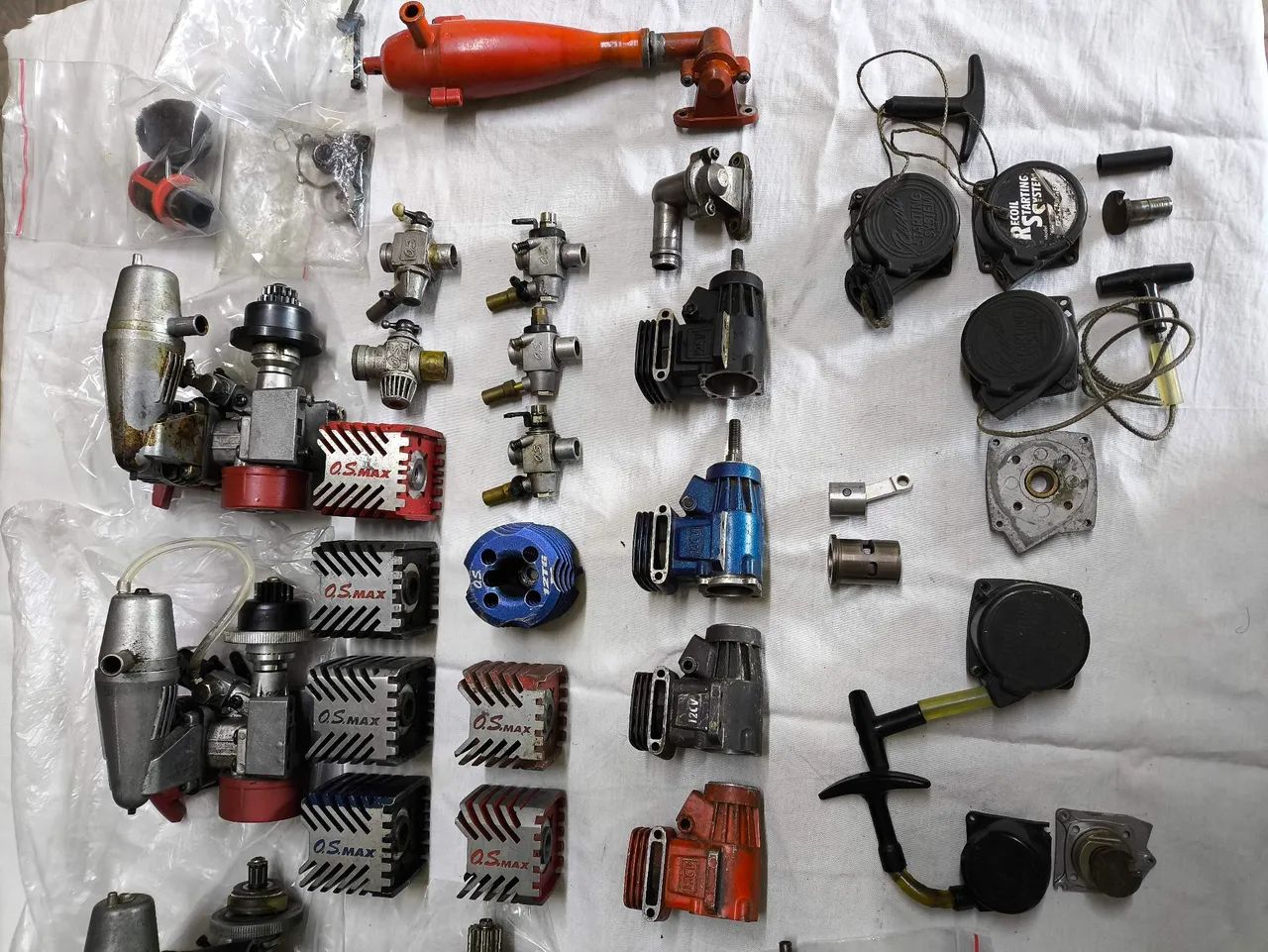 AUTOMODELO NITRO MOTORES O.S. ENGINES  MAX POWER + ACERVO DE PEÇAS - Foto 4