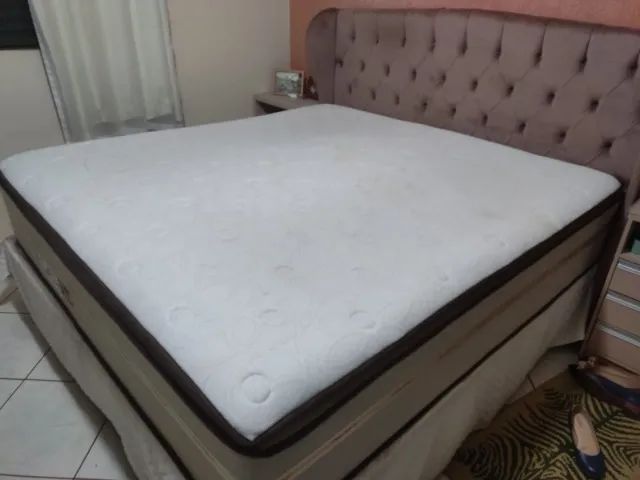 CONJUNTO BOX KING SIZE SIMBAL - DIAMOND STRESS SEM CABECEIRA