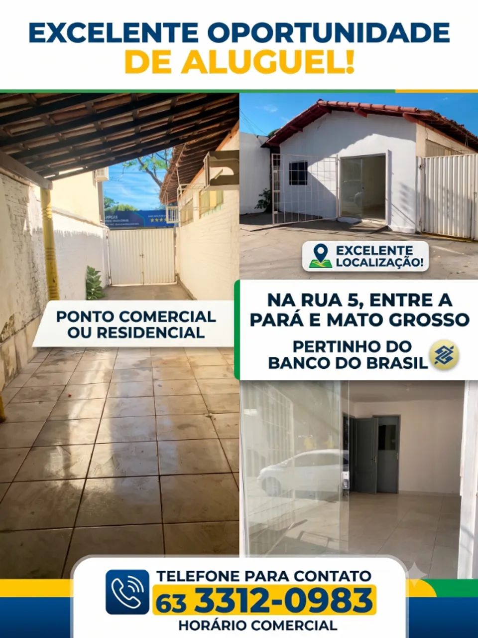 OPORTUNIDADE ÚNICA: Imóvel Comercial ou Residencial para Alugar!
