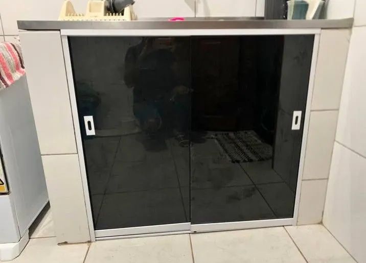 Armários de pia para cozinha de vidro temperado  - Foto 3