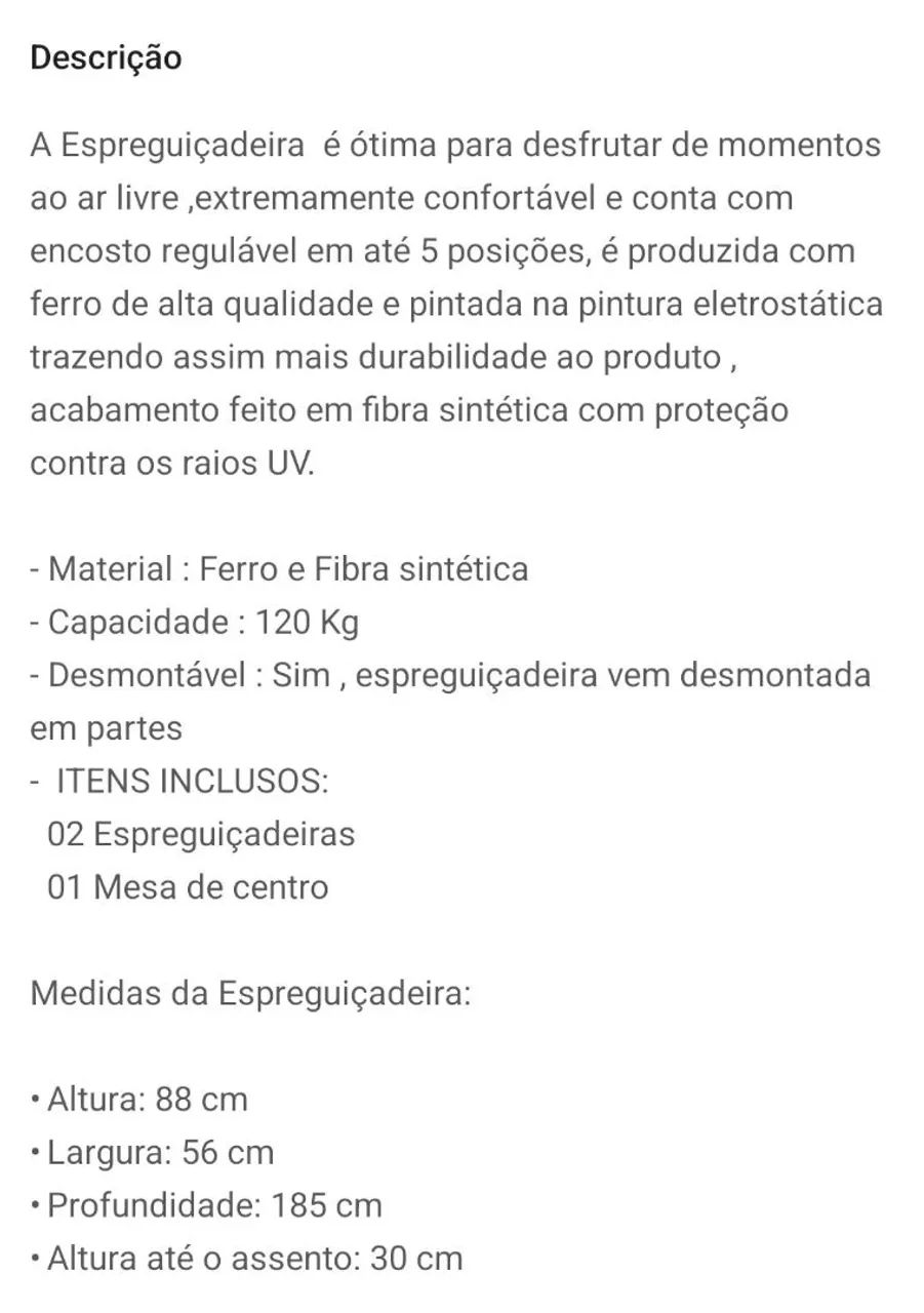 2 Espreguiçadeiras rattan com mesinha - Foto 4