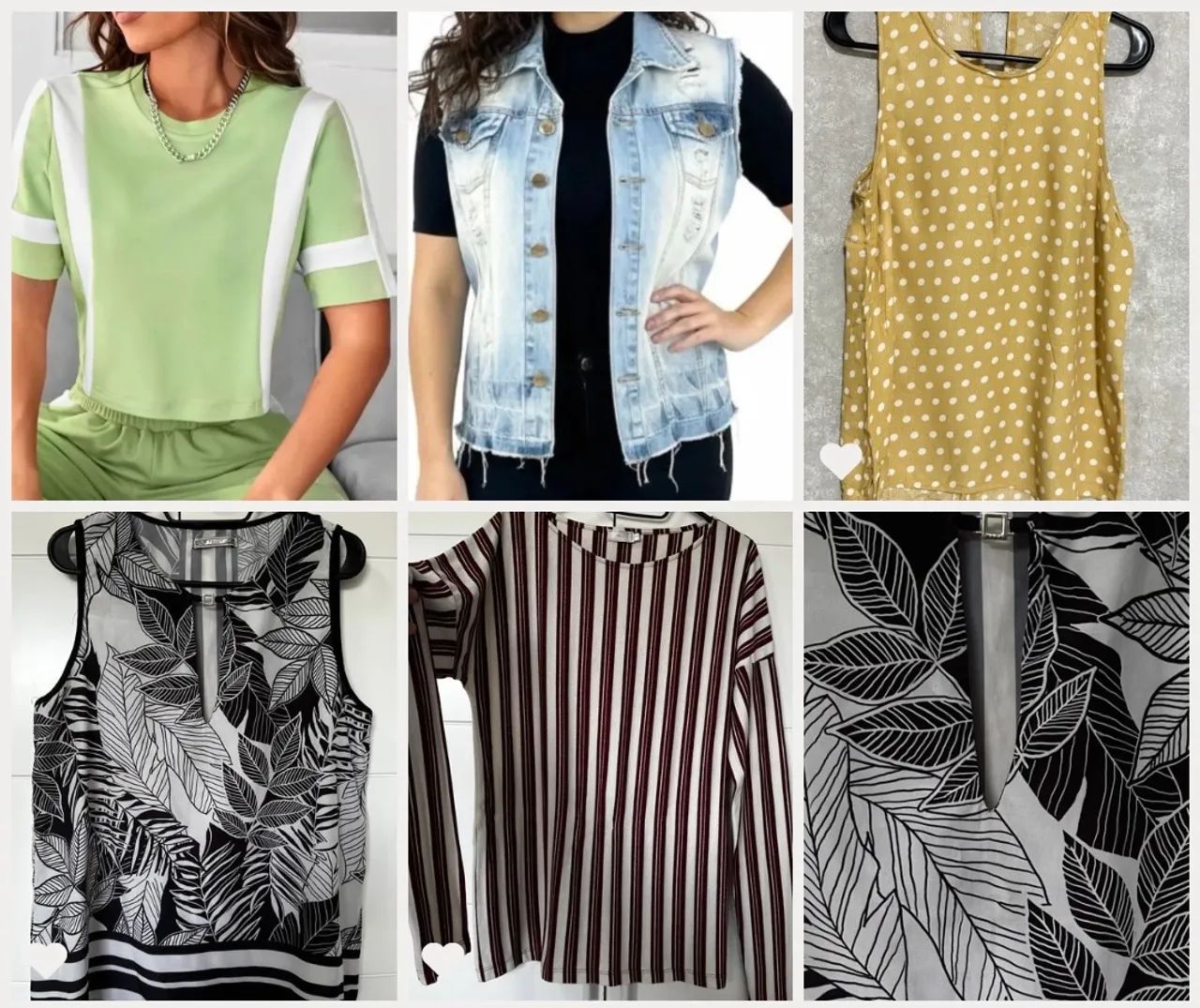 Kit lote de blusas fem G