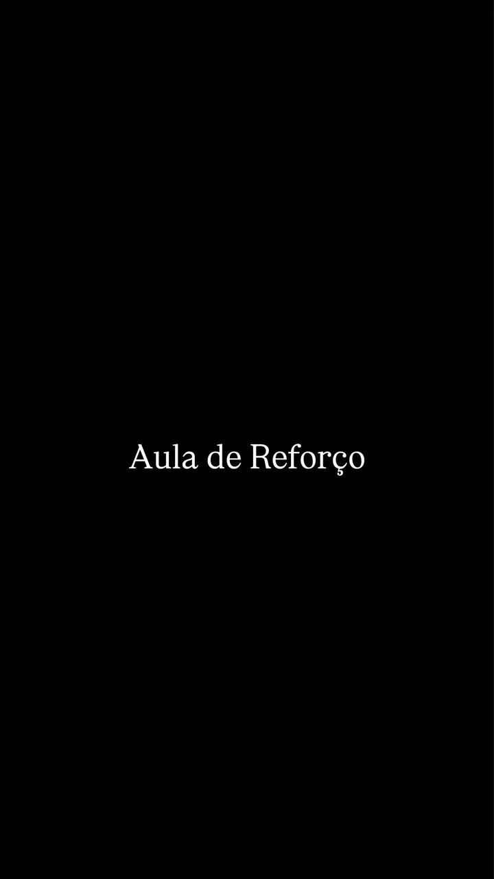 Aula de reforço domiciliar 