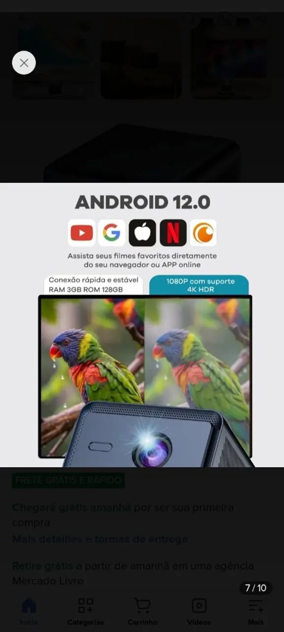 Projetor q12w pro - Foto 4