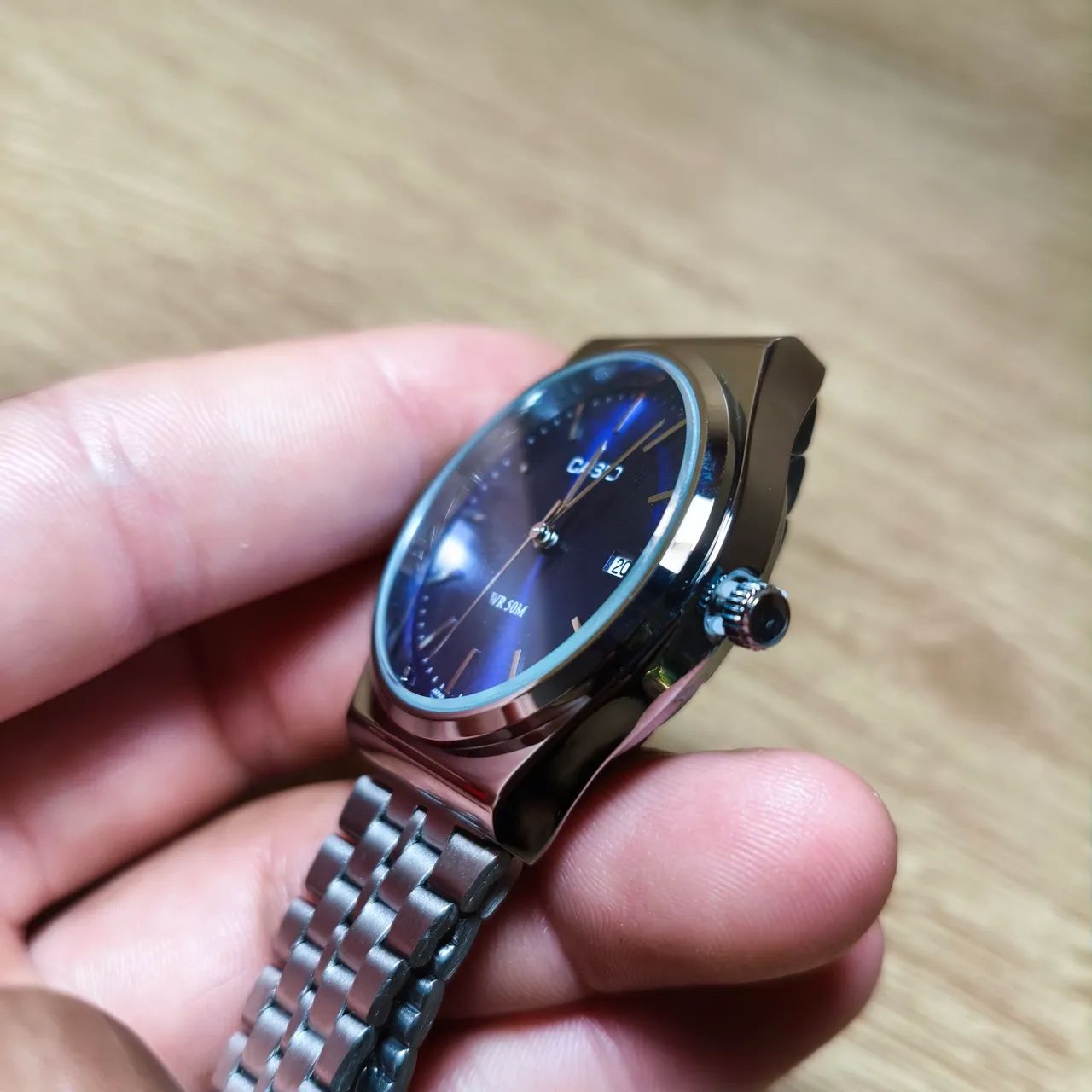 Relógio Casio WR 50M Azul  - Foto 3