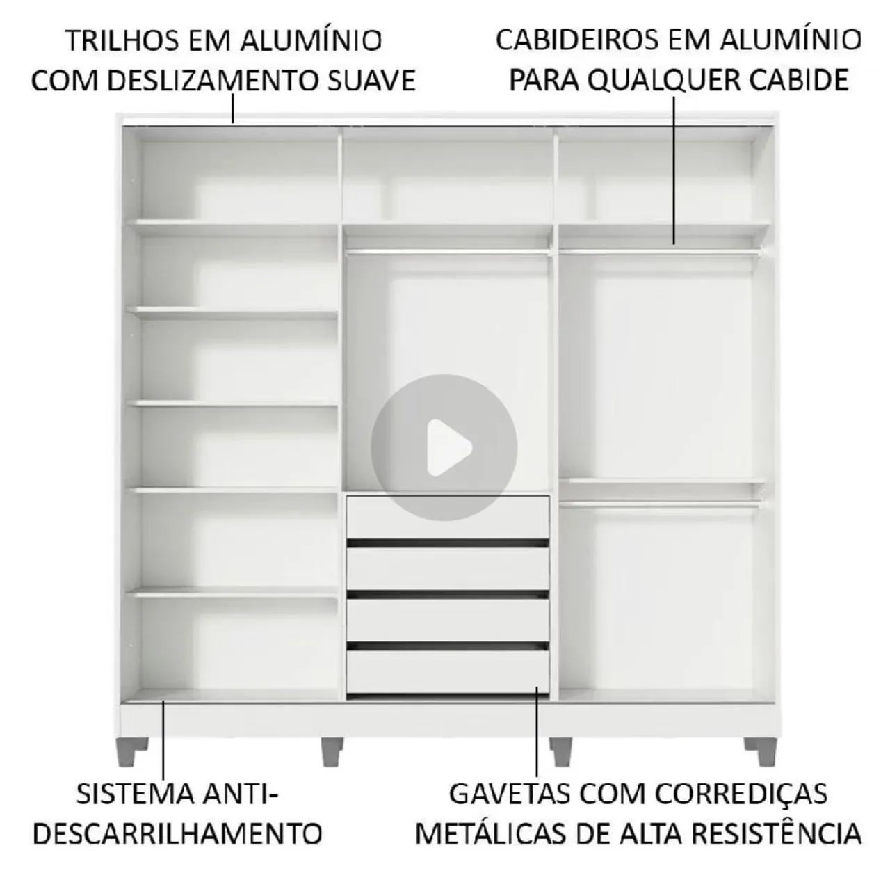Guarda roupa novo MDF - Foto 5