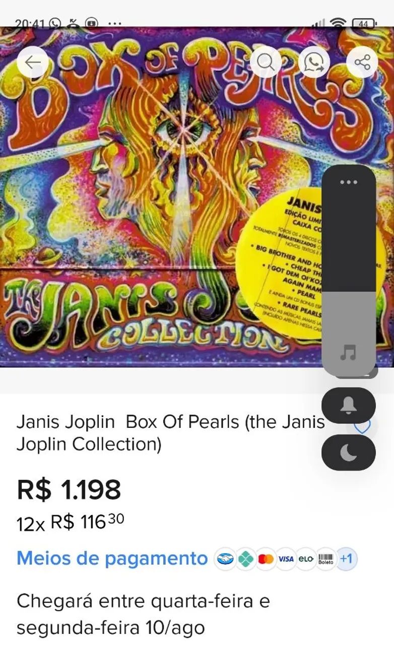 BOX COM 05 CDS JANIS JOPLIN ORIGINAIS - Foto 4